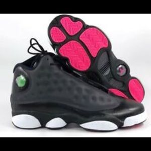 Jordan 13 retro hyper pink and black